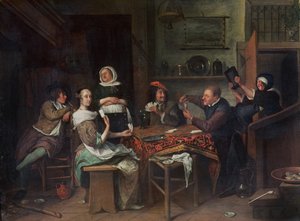 A kártyajátékosok alkotó: Jan Havickszoon Steen