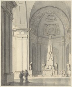 Nagy boltíves terem síremlékkel alkotó: Jan Hendrik Troost van Groenendoelen