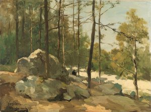 Erdőtisztás Barbizon közelében. 1900