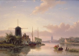 Nyári táj naplementekor, 1858