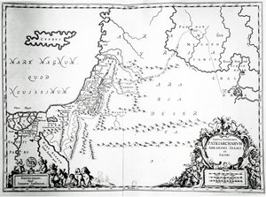 Ábrahám, Izsák és Jákob utazásainak térképe, 1652