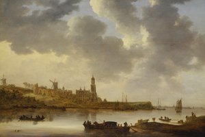 Kilátás a Rajnára Rhenen-nél alkotó: Jan Josephsz van Goyen