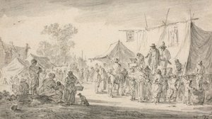 Vidéki vásár, 1653 alkotó: Jan Josephsz van Goyen