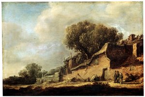 Táj parasztházzal, 1631. alkotó: Jan Josephsz van Goyen