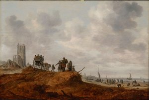 A régi templom Egmond aan Zee-ben alkotó: Jan Josephsz van Goyen
