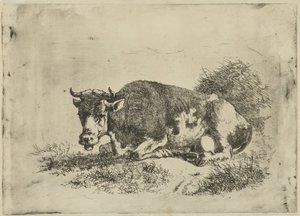 Fekvő tehén alkotó: Jan Kobell (III)