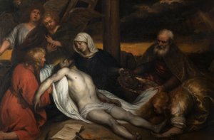 Krisztus siratása alkotó: Jan Lievens
