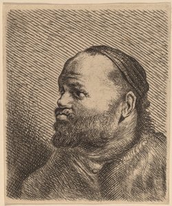 Vastag ajkú férfi mellszobra alkotó: Jan Lievens