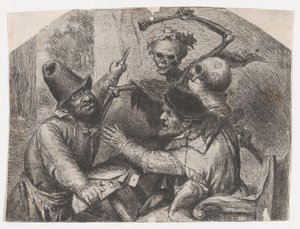 Halál és kártyajátékosok alkotó: Jan Lievens
