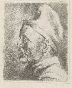 Magas sapkás öregember feje alkotó: Jan Lievens
