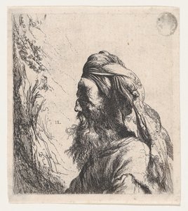 Balra forduló turbános férfi alkotó: Jan Lievens