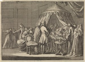 II. Stuart Mária, angol királynő halála, 1695 alkotó: Jan Luyken
