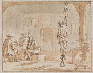 Geleyn cipészt 1572-ben Bredában megkínozzák alkotó: Jan Luyken