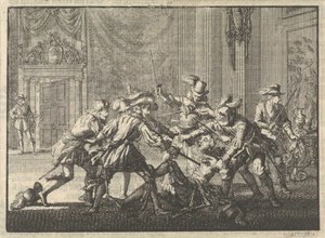 Guise hercegét a bloisi kastélyban gyilkolták meg 1588-ban alkotó: Jan Luyken