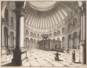 A jeruzsálemi Szent Sír-templom belseje alkotó: Jan Luyken