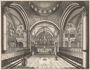 A jeruzsálemi Szent Sír-templom kórusa alkotó: Jan Luyken