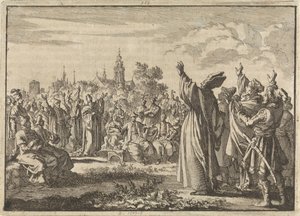 A lengyel diéta, amelyen az egyik fél II. Erős Augustust, a másik pedig Bourbon-Conti-i Ferencet kiáltja ki királlyá, 1697 alkotó: Jan Luyken