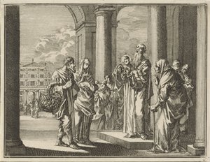 Krisztus bemutatása a templomban alkotó: Jan Luyken
