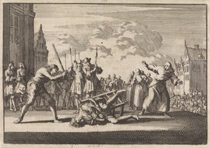 Mainzban lefejezték Cronsbruck császári hadbiztosát, 1691 alkotó: Jan Luyken