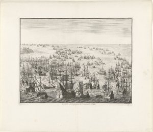 A Spanyol Armada elsüllyedése 1588-ban, kb. 1680 alkotó: Jan Luyken