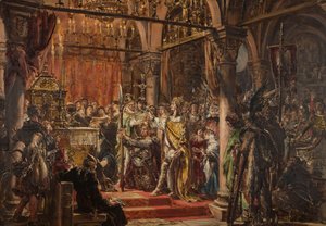 Az első király megkoronázása. Az Úr 1001. esztendejében