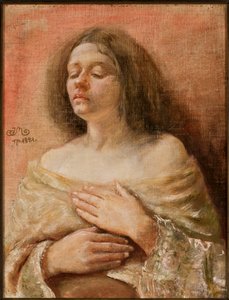 Női portrétanulmány alkotó: Jan Matejko