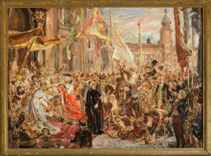 Vázlat a „Május 3-i alkotmány” című festményhez alkotó: Jan Matejko