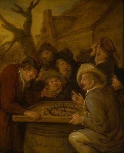 Boors Rouge et Noir játékot játszik, 1630-68 körül (olaj, vászon) alkotó: Jan Miense Molenaer