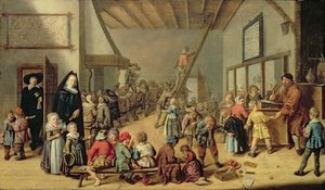 Az iskolaterem, 1634