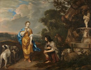 Dupla portré egy fiatal párról, mint Granida és Daiphilo