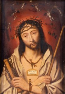Tövissel megkoronázott Krisztus, vagy Ecce Homo, 1525 körül (olaj, tábla) alkotó: Jan Mostaert