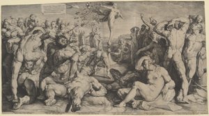 A Fortune kiosztja az ajándékait alkotó: Jan Muller, after Cornelis Cornelisz van Haarlem