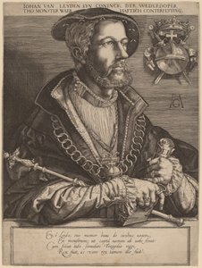 Johan van Leyden (Jan Beukels) alkotó: Jan Muller after Heinrich Aldegrever