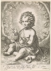 Christuskind als Salvatore előtt alkotó: Jan Saenredam (attributed to)