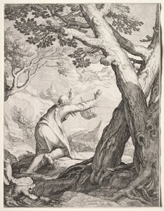 Elizeus és Illés Tűzszekere, 1604. alkotó: Jan Saenredam