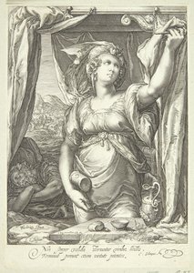 Jael és Sisera alkotó: Jan Saenredam