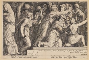 Niobe büntetése (4. tábla)