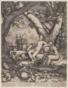 Vertumnus és Pomona alkotó: Jan Saenredam