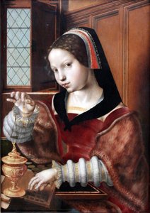 Német: Die Goldwägerin Az aranyat mérő nő
 Alternatív cím(ek): A Gold Goldwaggine (Gold Goldwaggine):  
Gold Gold: Woman Holding a Balance alkotó: Jan Sanders van Hemessen