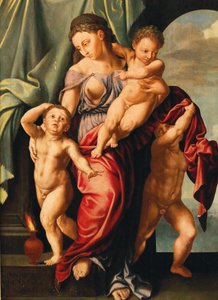 Latinul: Caritas Romana alkotó: Jan Sanders van Hemessen