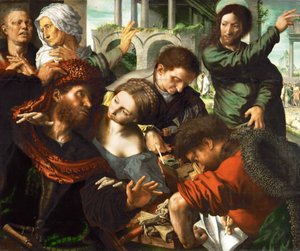 Szent Máté hivatása – Jan Sanders van Hemessen (1500 körül – 1566 körül). Olaj, fa, c. 1548. Mérete : 114x137 cm. Művészettörténeti Múzeum, Vienne