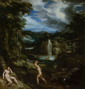 Ádám és Éva a bűn után, 1586-89 körül (olaj, vászon)
