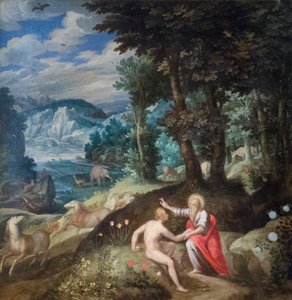 Ádám teremtése, 1586-89 körül (olaj, vászon)