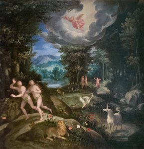 Kiűzetés a földi paradicsomból, 1586-89 körül (olaj, vászon)