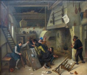 Verekedés kártyázók között egy kocsmában alkotó: Jan Steen