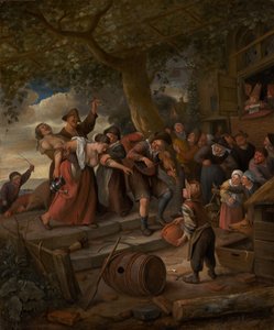 „A disznó az ólba való” alkotó: Jan Steen