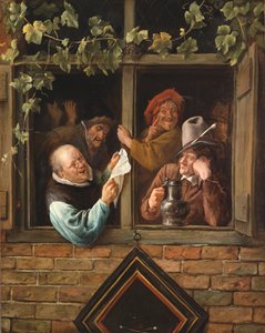 Retorikusok az ablaknál alkotó: Jan Steen