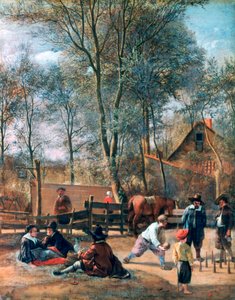 „Skittle Players outside an Inn”, c1660