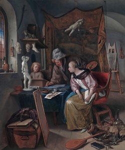 A rajzlecke alkotó: Jan Steen