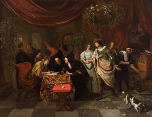 Tóbiás és Sára házassága alkotó: Jan Steen
